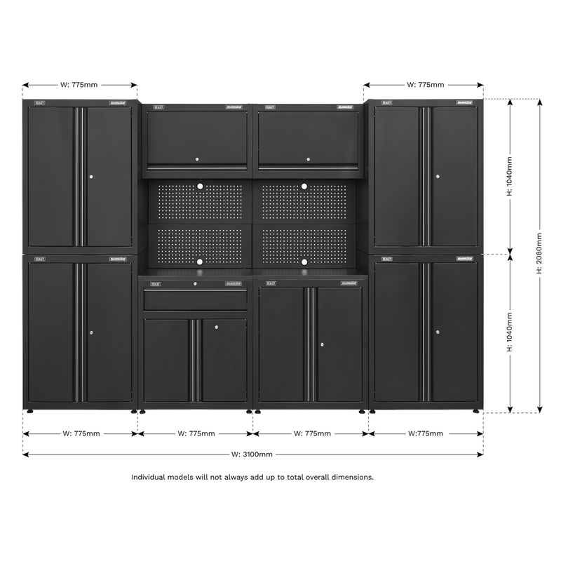 Sealey APMS10HFP 10pc Garage Storage System
