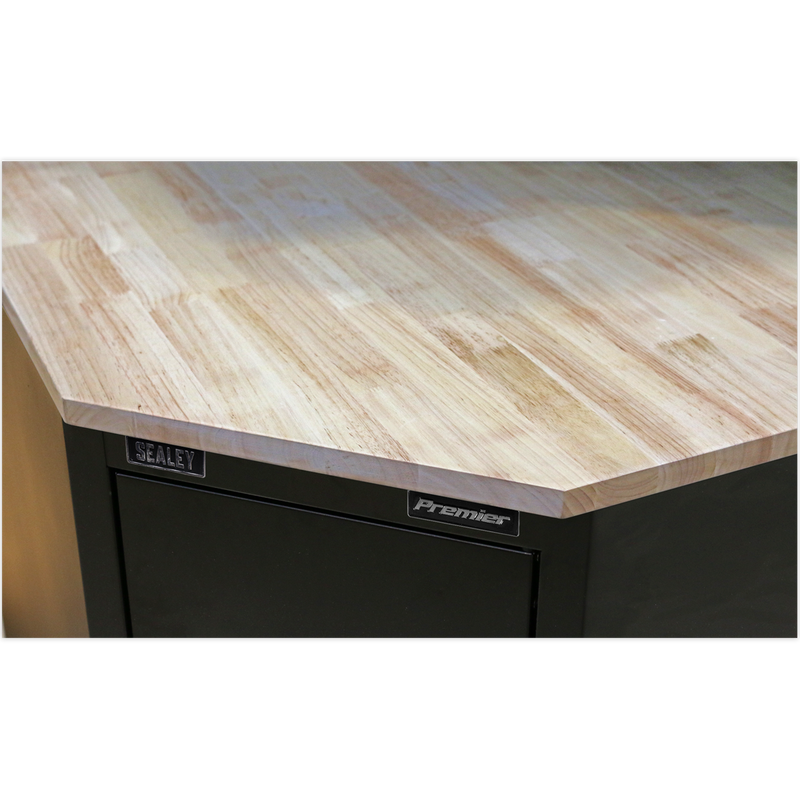 Sealey APMS18 930mm Hardwood Corner Worktop