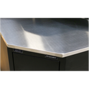 Sealey APMS19 930mm Stainless Steel Corner Worktop