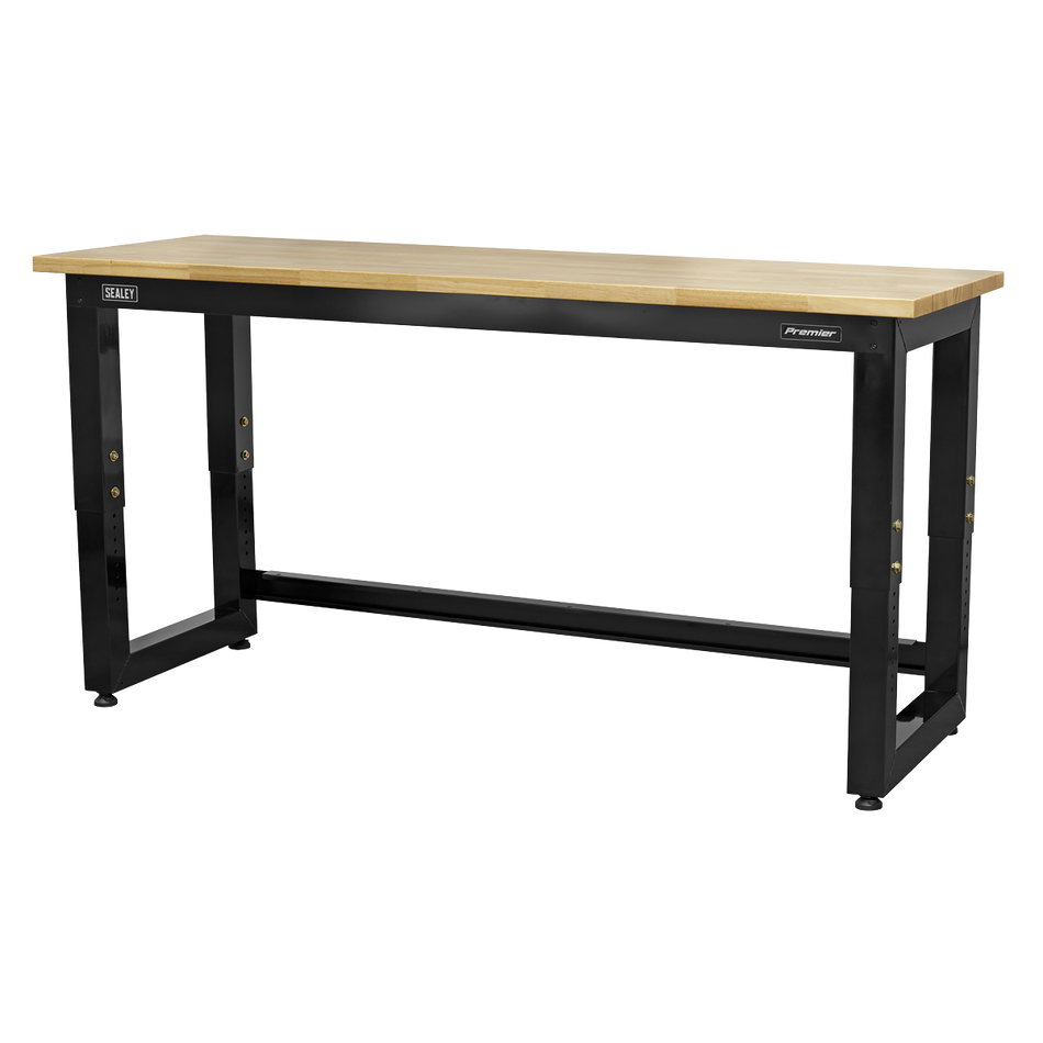 Sealey APMS22 1830mm Heavy-Duty Steel Adjustable Workbench with Wooden Worktop