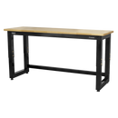 Sealey APMS22 1830mm Heavy-Duty Steel Adjustable Workbench with Wooden Worktop