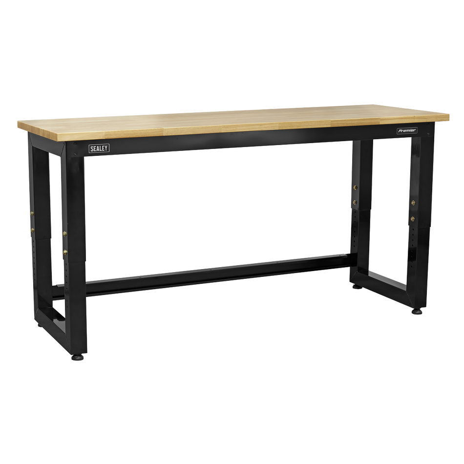 Sealey APMS22 1830mm Heavy-Duty Steel Adjustable Workbench with Wooden Worktop