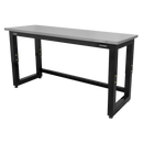 Sealey APMS23 1830mm Heavy-Duty Steel Adjustable Workbench with Stainless Steel Worktop