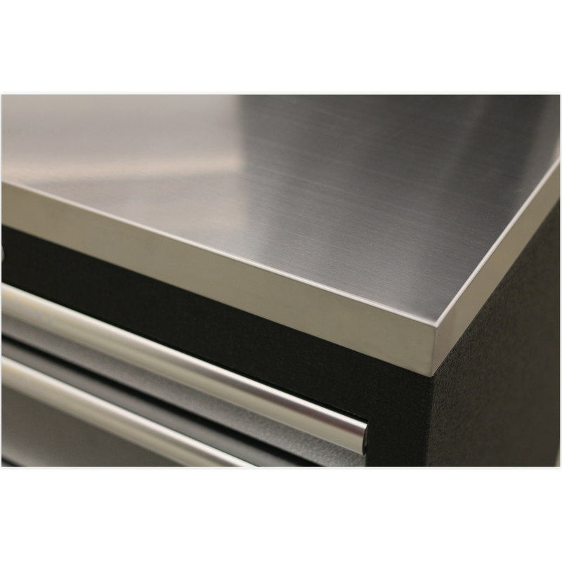 Sealey APMSSTACK15SS Modular Storage System Combo - Stainless Steel Worktop