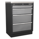 Sealey APMSSTACK01W Superline Pro 4.9m Storage System - Wood Worktop