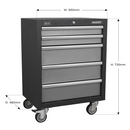 Sealey APMS58 650mm 5 Drawer Modular Mobile Cabinet