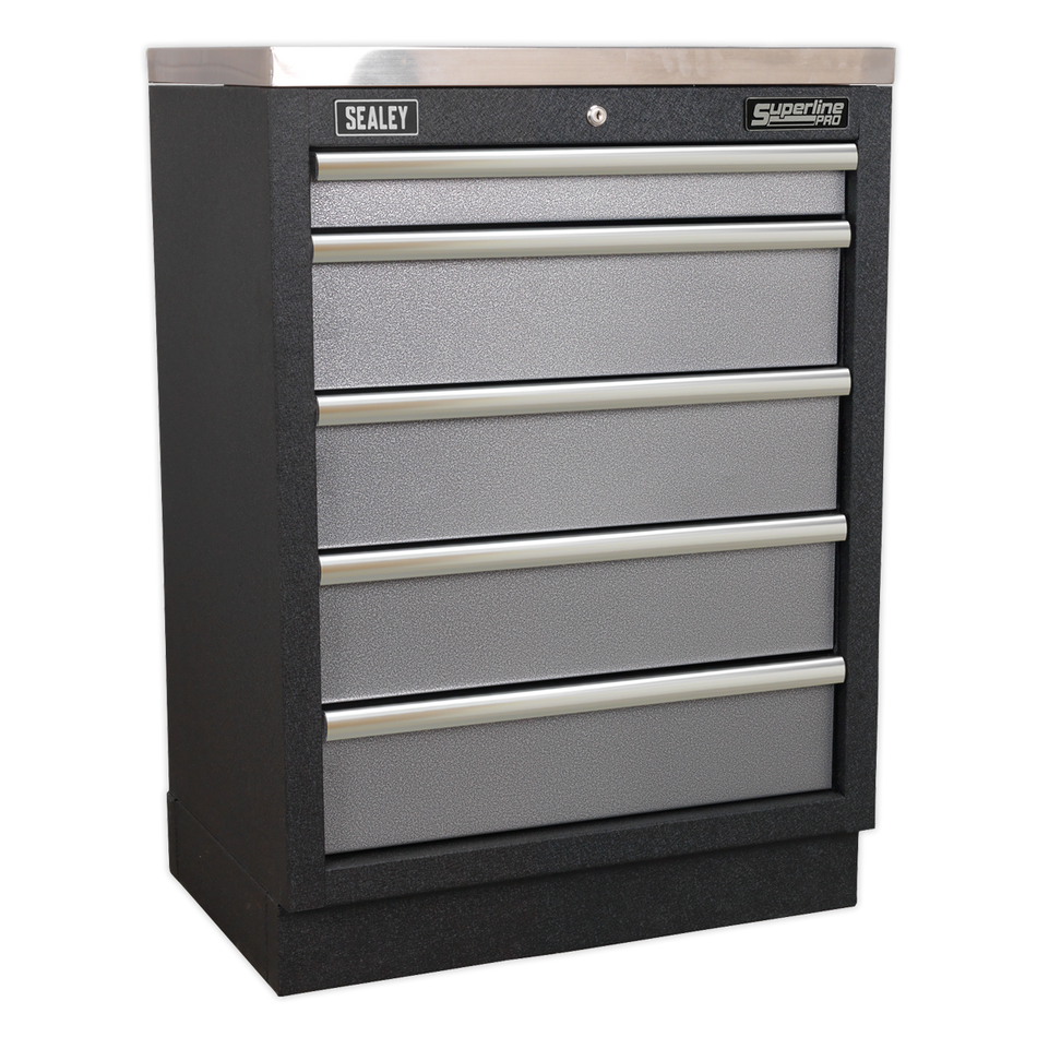 Sealey APMSSTACK01W Superline Pro 4.9m Storage System - Wood Worktop