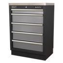 Sealey APMS59 680mm Modular 5 Drawer Floor Cabinet