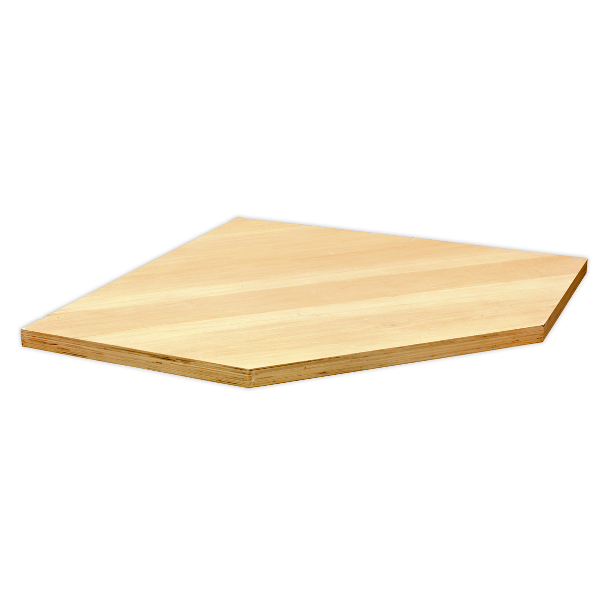 Sealey APMS60PW 865mm Pressed Wood Worktop for Modular Corner Cabinet
