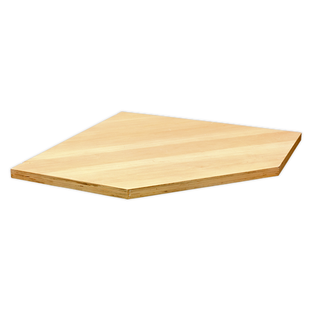 Sealey APMS60PW 865mm Pressed Wood Worktop for Modular Corner Cabinet