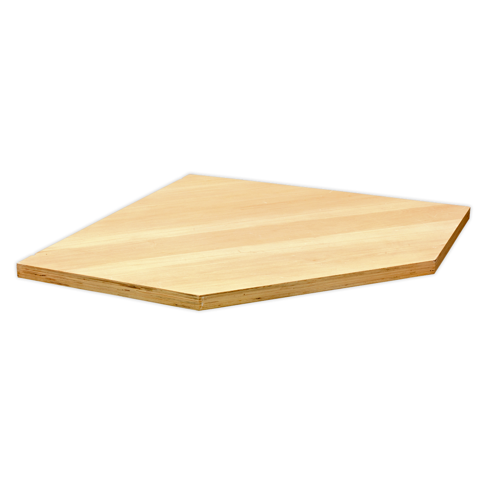 Sealey APMS60PW 865mm Pressed Wood Worktop for Modular Corner Cabinet