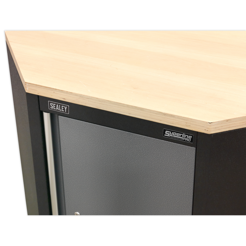 Sealey APMS60PW 865mm Pressed Wood Worktop for Modular Corner Cabinet