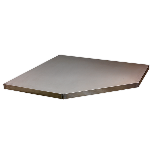 Sealey APMS60SS 865mm Stainless Steel Worktop for Modular Corner Cabinet