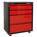 Sealey APMS84 665mm Modular 4 Drawer Cabinet with Worktop