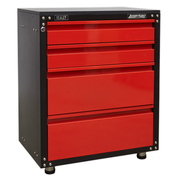 Sealey APMS84 665mm Modular 4 Drawer Cabinet with Worktop