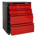 Sealey APMS84 665mm Modular 4 Drawer Cabinet with Worktop