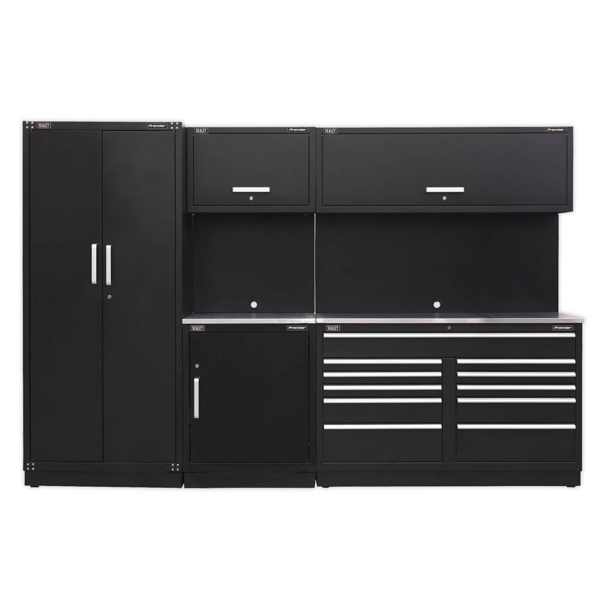 Sealey APMSCOMBO2SS Premier 3.3m Storage System - Stainless Worktop