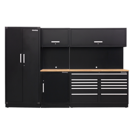 Sealey APMSCOMBO2W Premier 3.3m Storage System - Oak Worktop