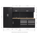Sealey APMSCOMBO2W Premier 3.3m Storage System - Oak Worktop