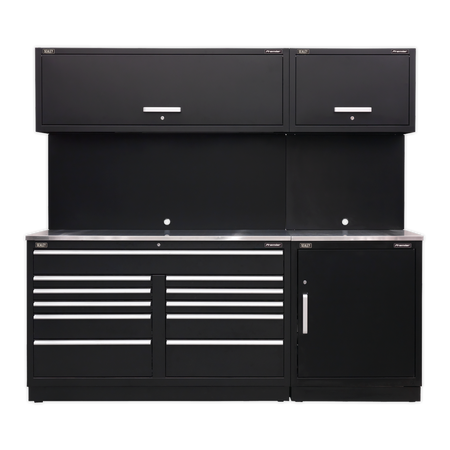Sealey APMSCOMBO4SS Premier 2.3m Storage System - Stainless Worktop