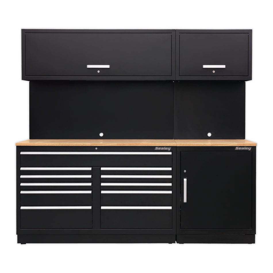 Sealey APMSCOMBO4W Premier 2.3m Storage System - Oak Worktop