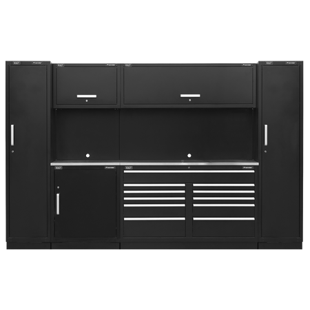 Sealey APMSCOMBO7SS Premier 3.3m Storage System- Stainless Worktop