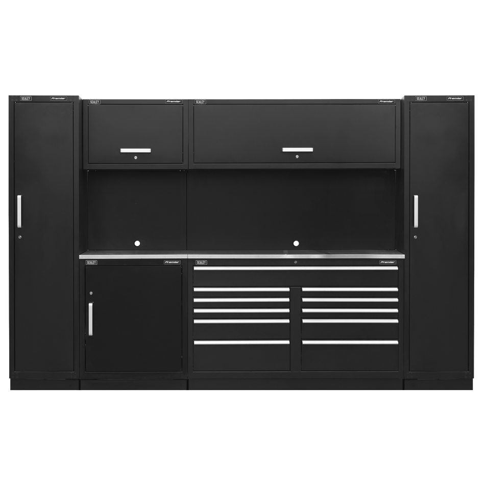 Sealey APMSCOMBO7SS Premier 3.3m Storage System- Stainless Worktop
