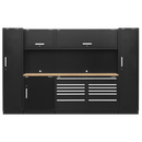Sealey APMSCOMBO7W Premier 3.3m Storage System - Oak Worktop