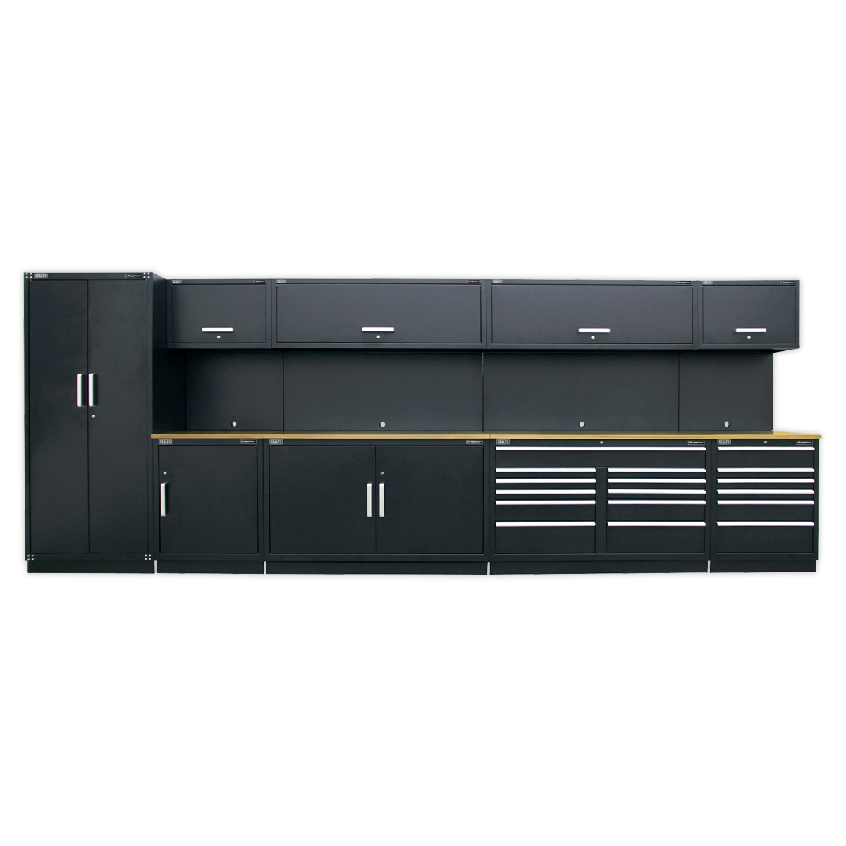 Sealey APMSOAK Premier 5.6m Storage System - Oak Worktop