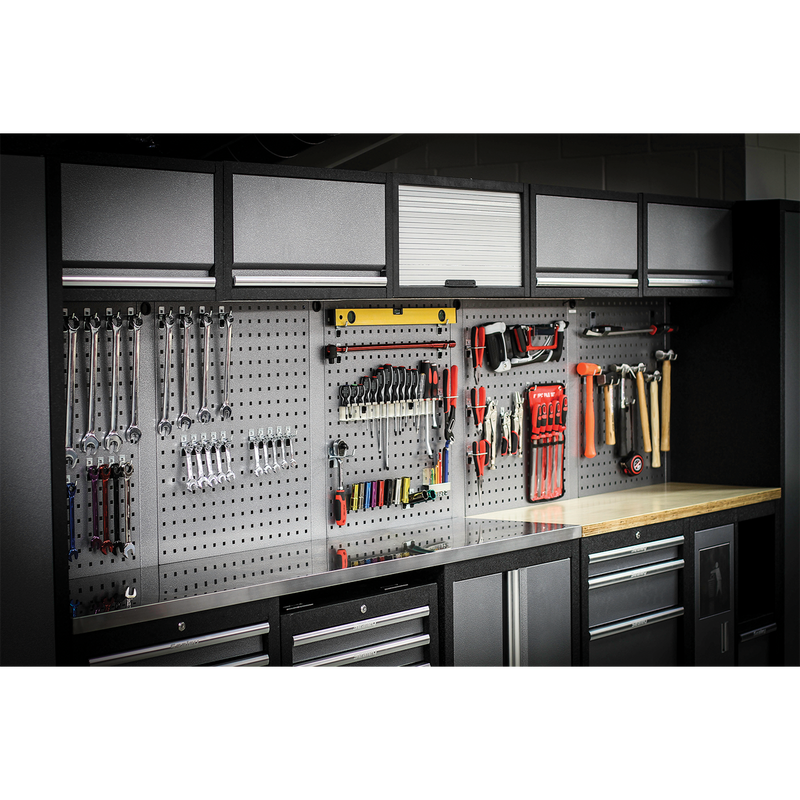 Sealey APMSSTACK01W Superline Pro 4.9m Storage System - Wood Worktop