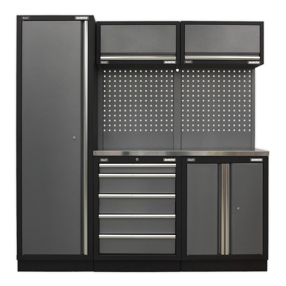 Sealey APMSSTACK02SS Superline Pro 2.0m Storage System - Stainless Worktop