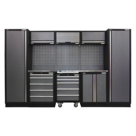 Sealey APMSSTACK03SS Superline Pro 3.2m Storage System - Stainless Worktop