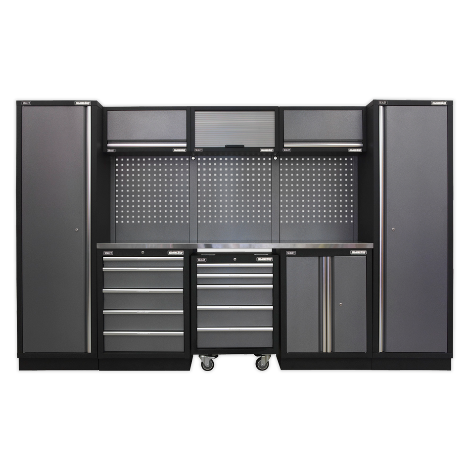 Sealey APMSSTACK03SS Superline Pro 3.2m Storage System - Stainless Worktop