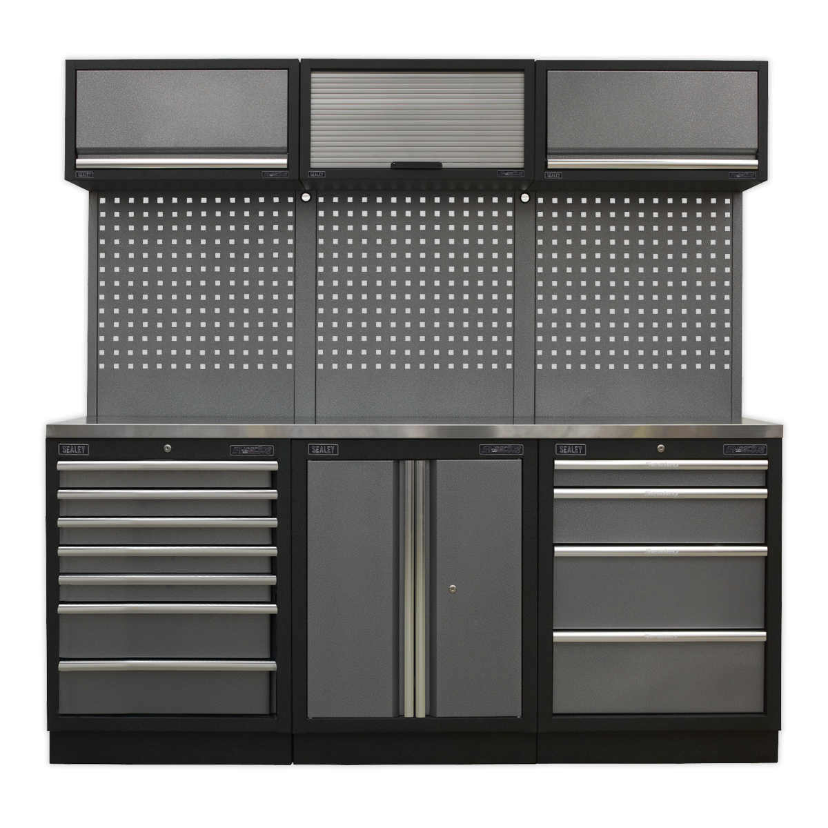 Sealey APMSSTACK07SS Superline Pro 2.0m Storage System - Stainless Worktop