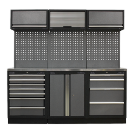 Sealey APMSSTACK07SS Superline Pro 2.0m Storage System - Stainless Worktop