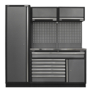 Sealey APMSSTACK09SS Superline Pro 1.96m Storage System - Stainless Steel Worktop