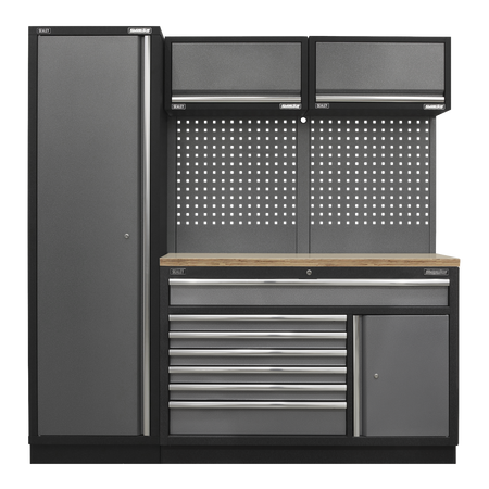 Sealey APMSSTACK09W Superline Pro 1.96m Storage System - Pressed Wood Worktop