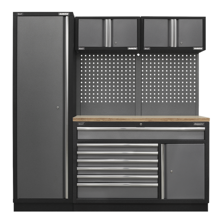 Sealey APMSSTACK10W Superline Pro 1.96m Storage System - Pressed Wood Worktop
