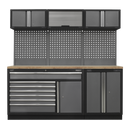 Sealey APMSSTACK11W Superline Pro 2.04m Storage System - Pressed Wood Worktop