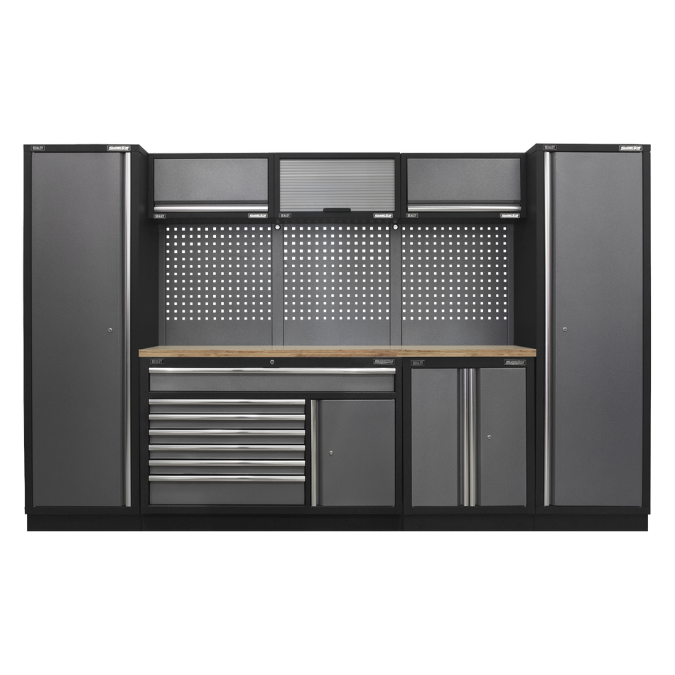 Sealey APMSSTACK13W Superline Pro 3.24m Storage System - Pressed Wood Worktop