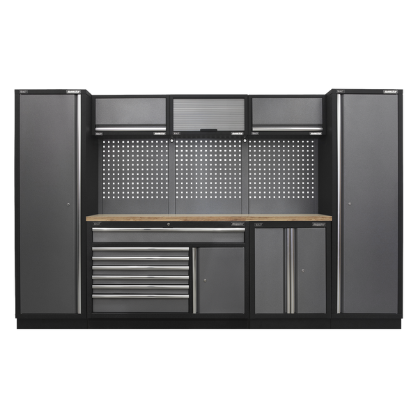 Sealey APMSSTACK13W Superline Pro 3.24m Storage System - Pressed Wood Worktop