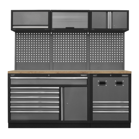 Sealey APMSSTACK14W Modular Storage System Combo - Pressed Wood Worktop