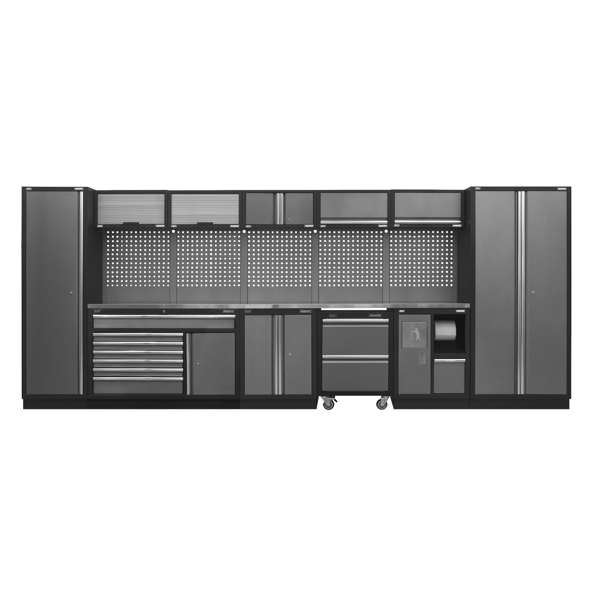 Sealey APMSSTACK15SS Modular Storage System Combo - Stainless Steel Worktop