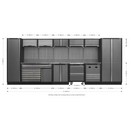 Sealey APMSSTACK16SS Modular Storage System Combo - Stainless Steel Worktop