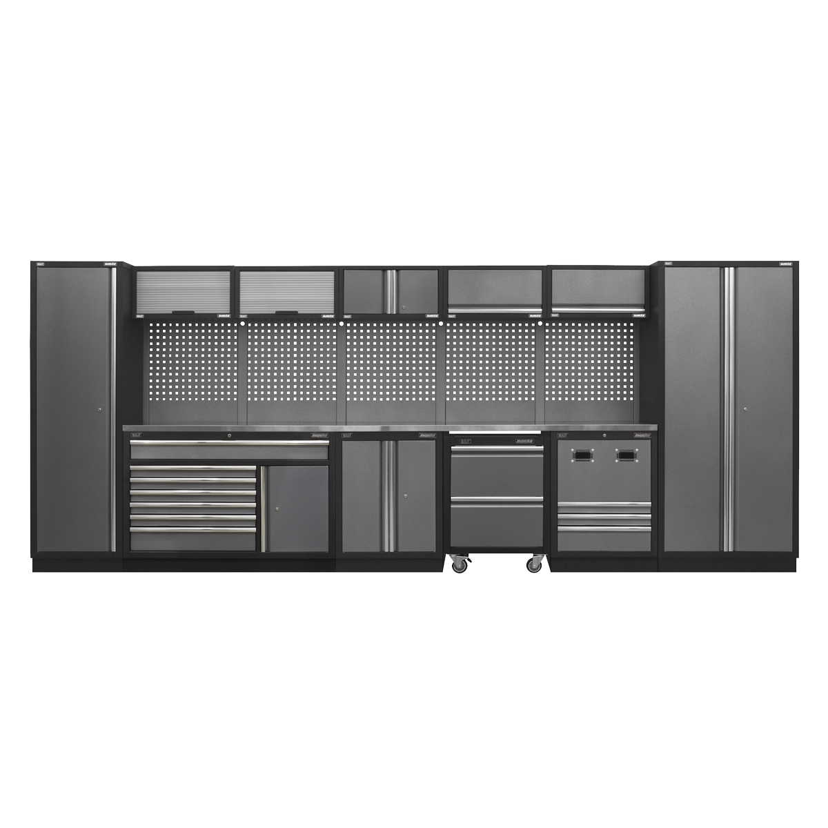 Sealey APMSSTACK16SS Modular Storage System Combo - Stainless Steel Worktop