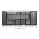 Sealey APMSSTACK16W Modular Storage System Combo - Pressed Wood Worktop
