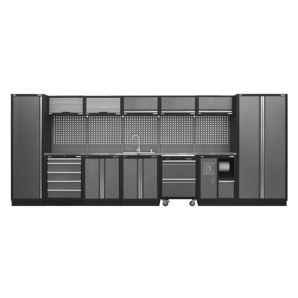 Sealey APMSSTACK17SS Superline Pro 4.9m Storage System - Stainless Worktop