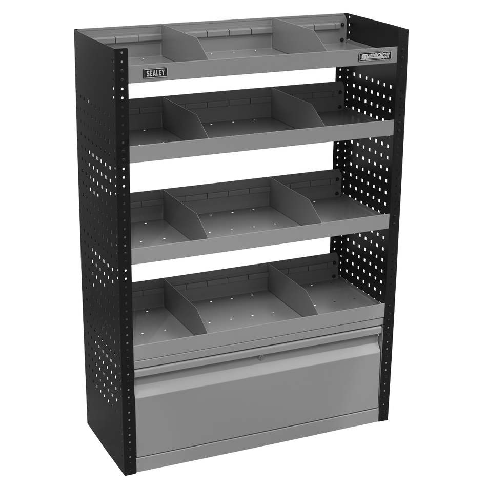 Sealey APMSVCOMBO1 Modular Flat Shelf Van Storage System