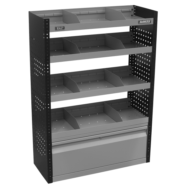 Sealey APMSVCOMBO1 Modular Flat Shelf Van Storage System