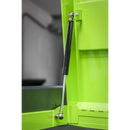 Sealey APPD4G 4 Drawer Push-to-Open Topchest with Ball-Bearing Slides - Hi-Vis Green